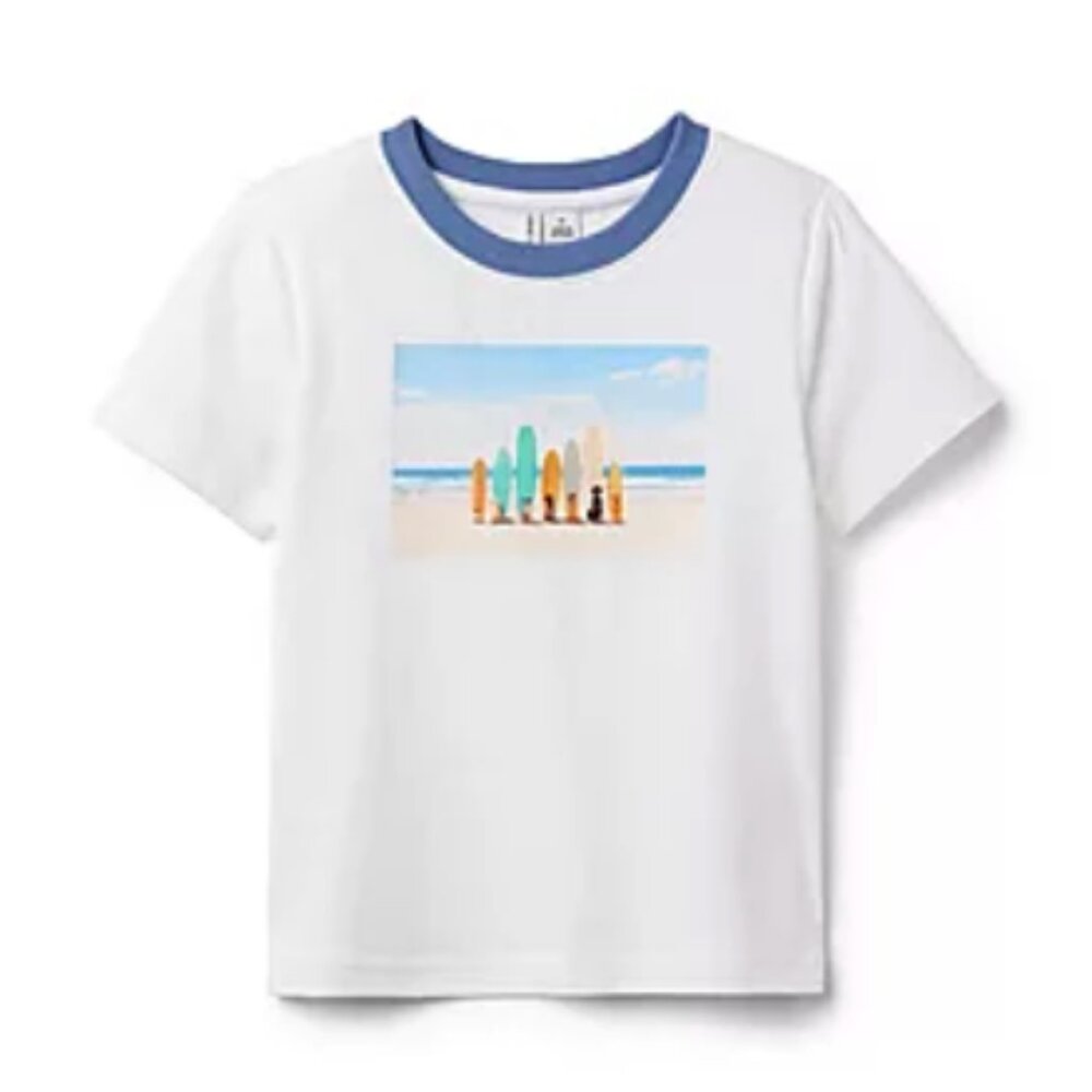 Gray Malin x Janie and Jack - Surfs Up Dog Tee- 18-24m